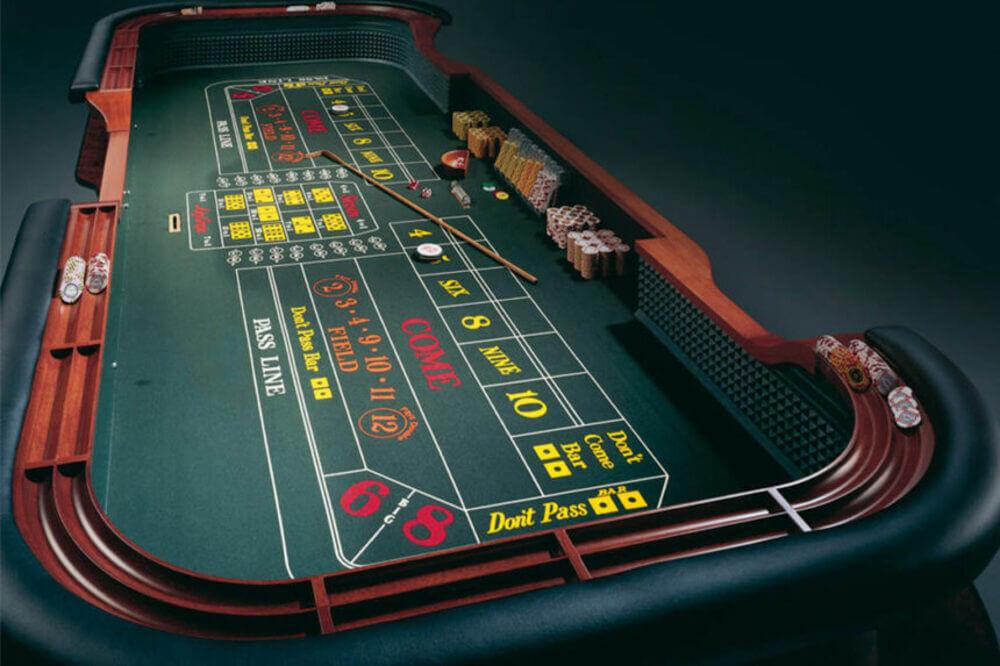 Craps table